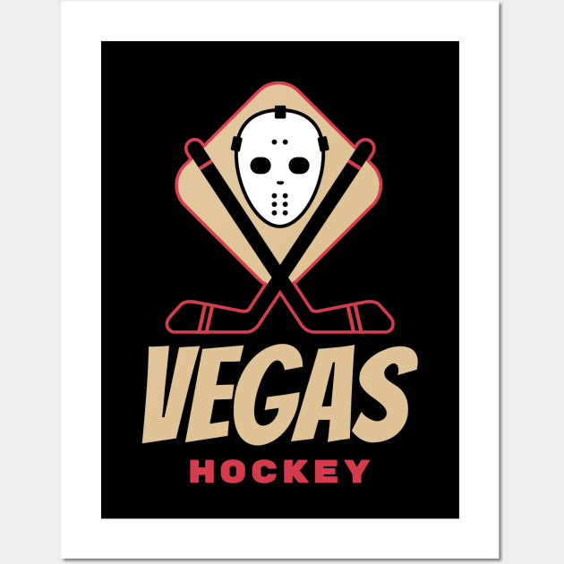 Vegas Golden Knights hockey Wall Art by BVHstudio